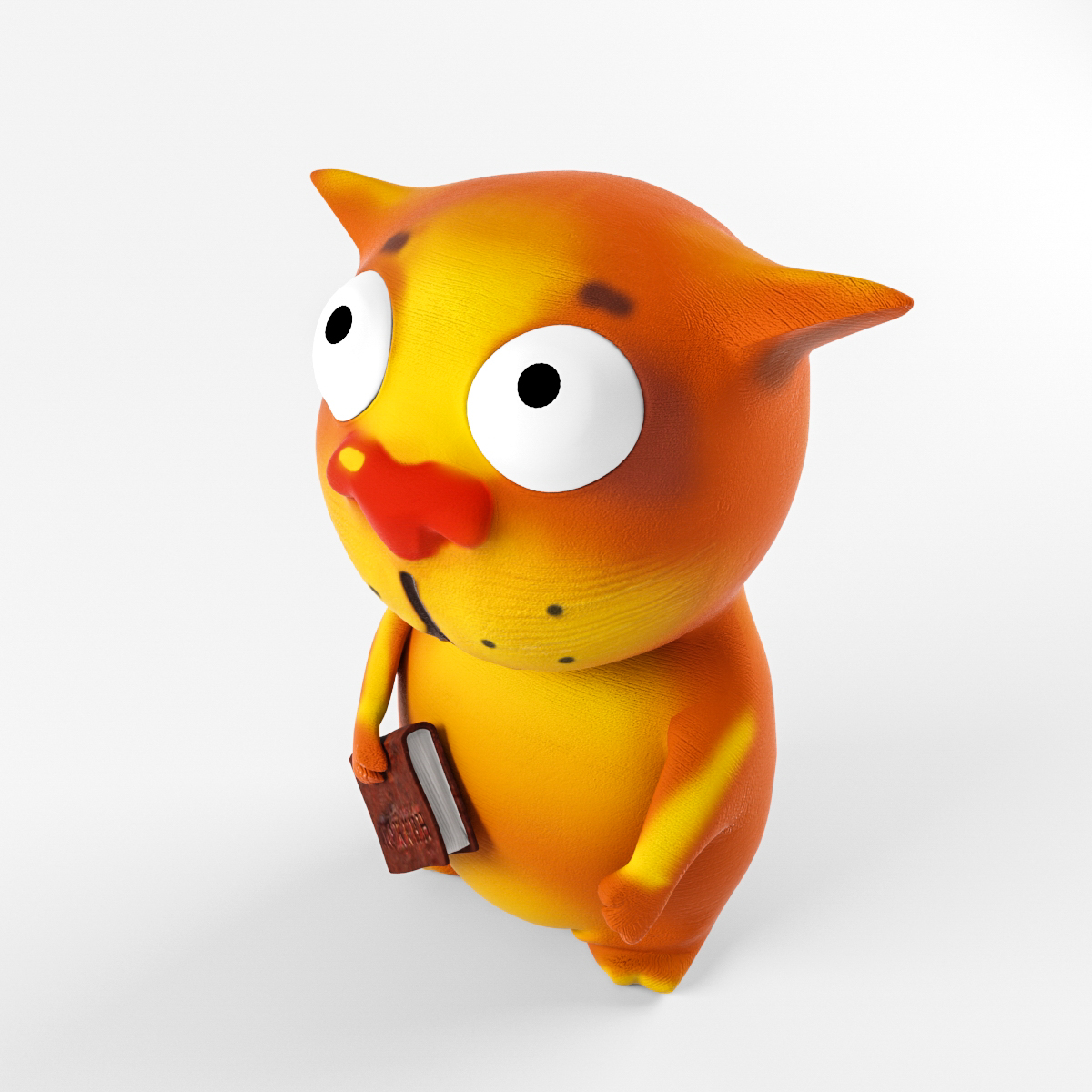 现代卡通猫玩具3d模型