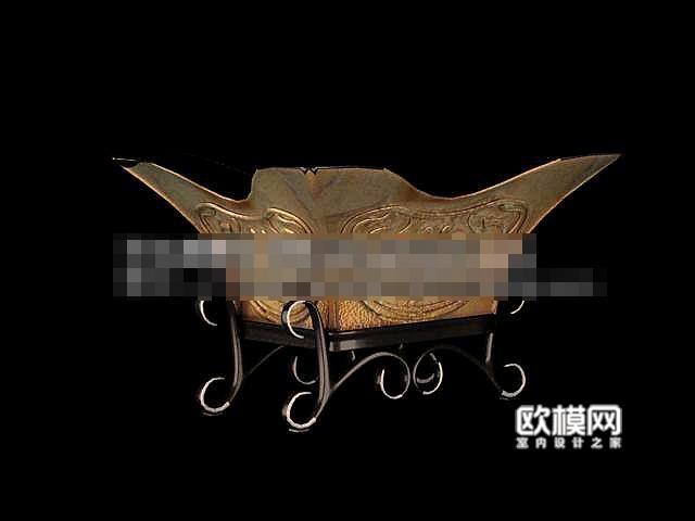 D22佛洛伦克欧式玛莉娜果盆3D模型下载（)