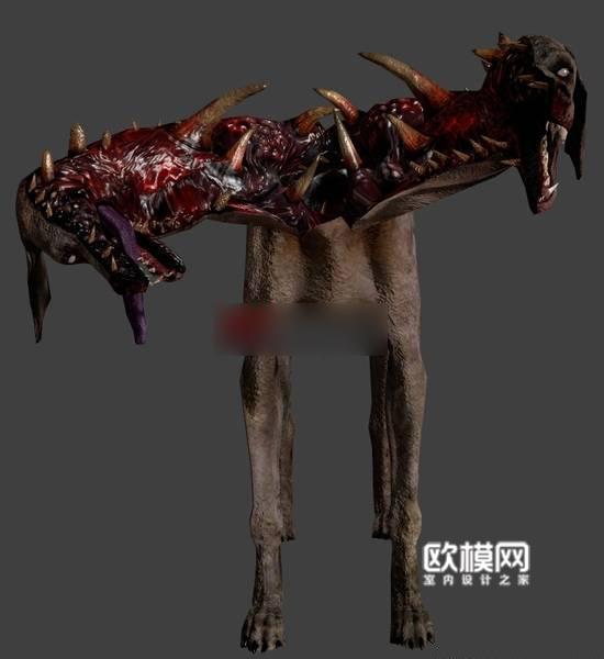 d15生化危机5 - 僵尸狗3d模型