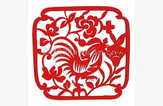 剪纸鸡3