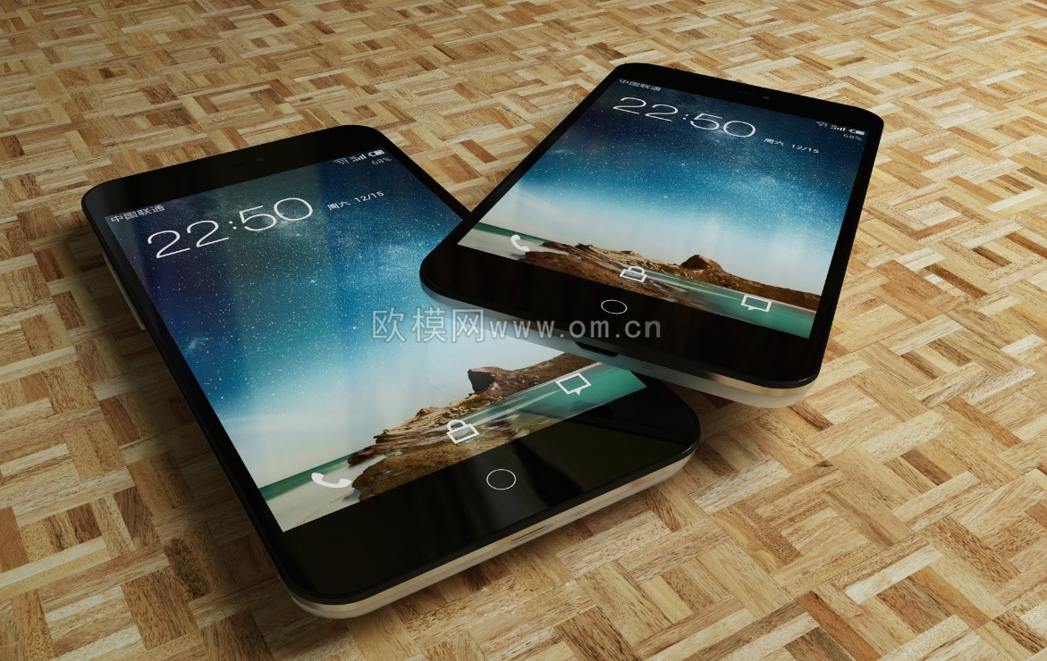 现代手机3D模型