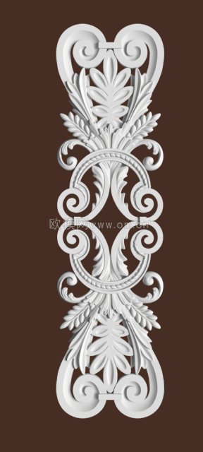 欧式石膏雕花3d模型