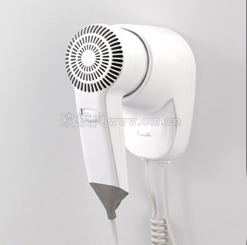 现代白色吹风机3d模型
