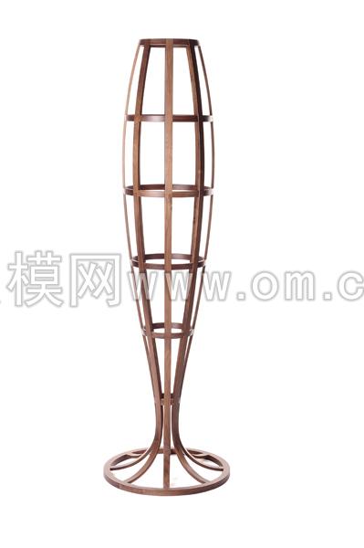 现代铁艺花瓶装饰摆件3D模型