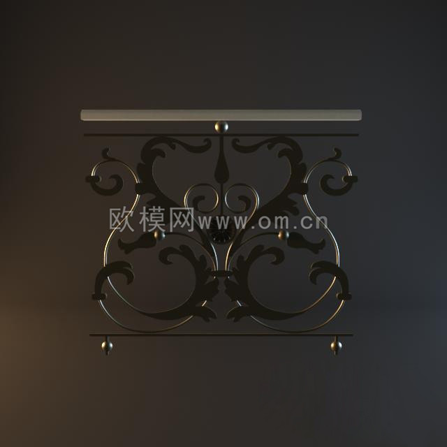 护栏楼梯3D模型免费下载