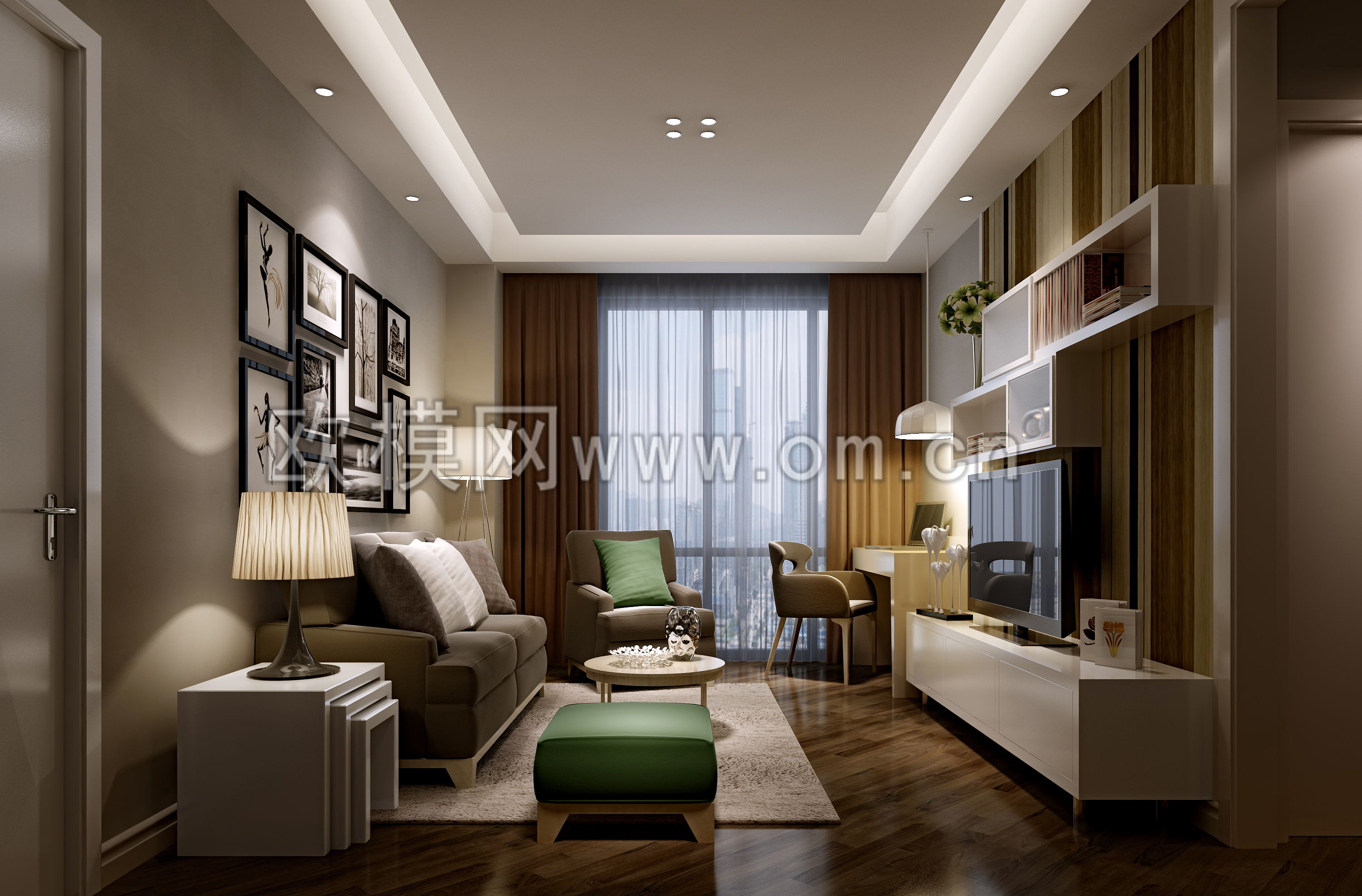 3d客厅模型免费下载 (30)-免费3dmax模型库-欧模网