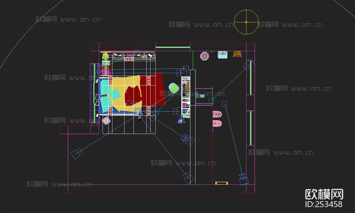 北欧卧室3D模型