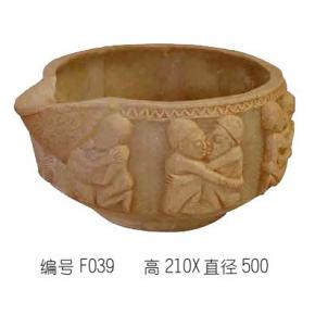  雕花-花盆类 018 