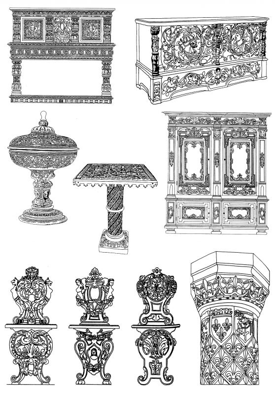 凹凸黑白-装饰花纹 082下载