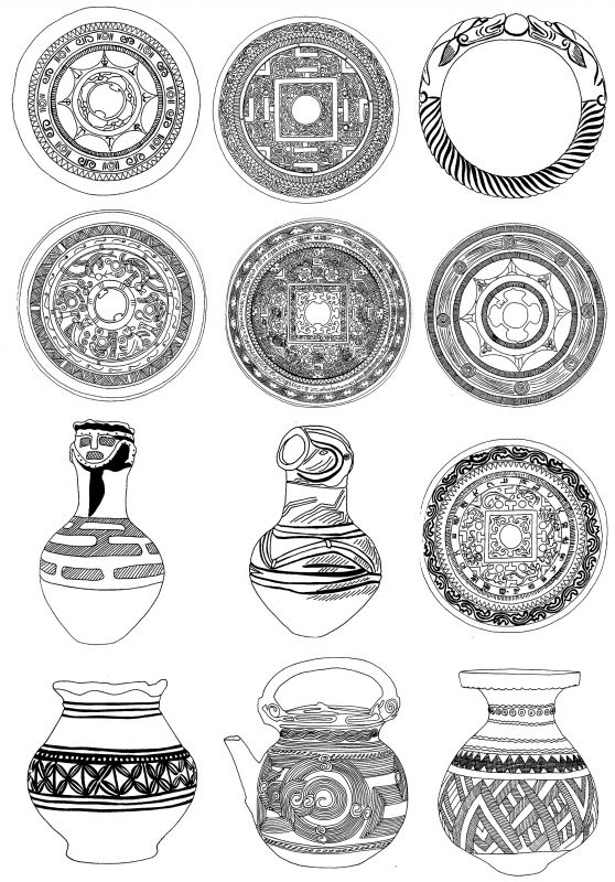 凹凸黑白-装饰花纹 179下载