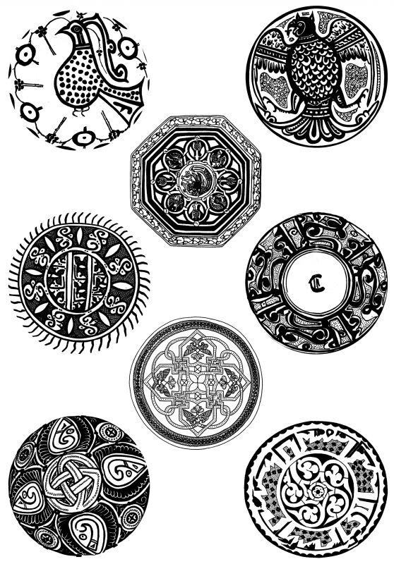 凹凸黑白-装饰花纹 227下载