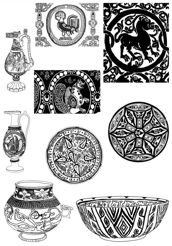 凹凸黑白-装饰花纹 228下载