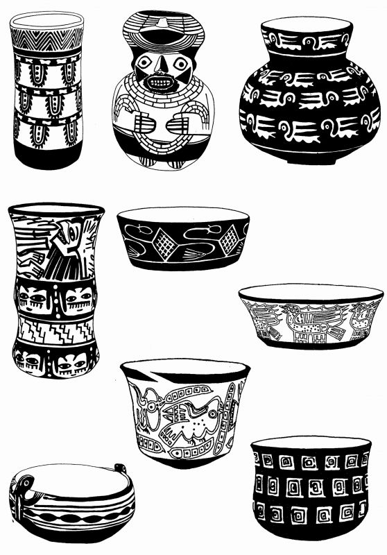 凹凸黑白-装饰花纹 262下载