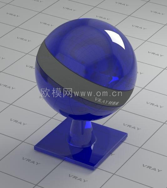 深蓝色半透明塑料材质