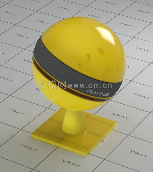 黄色半透明塑料材质3下载