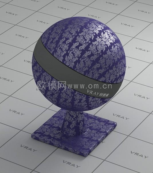 蓝紫色墙布