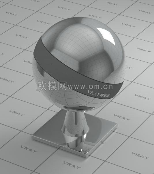 白银色车漆材质(6)