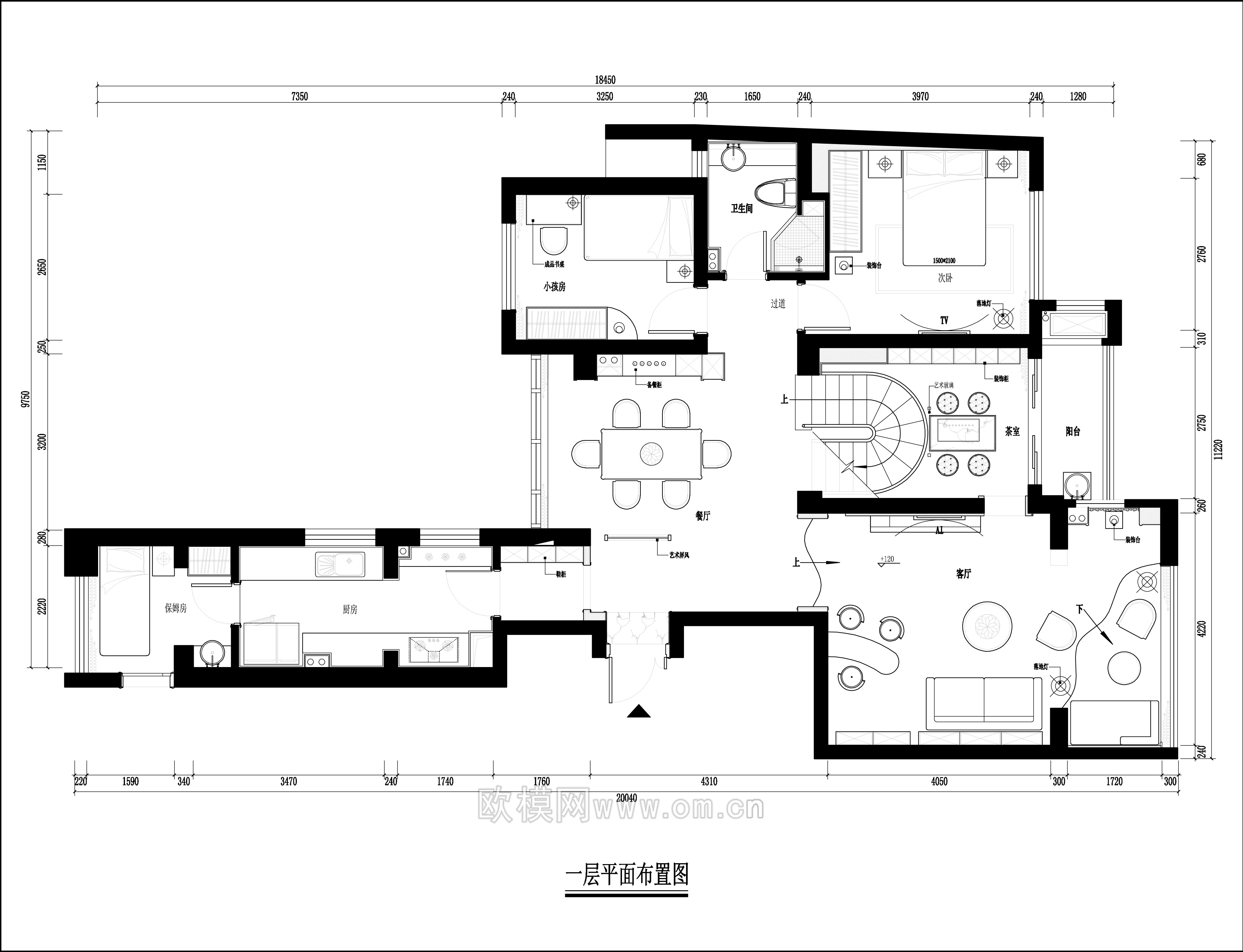 家装CAD(166)下载（渲染图1）