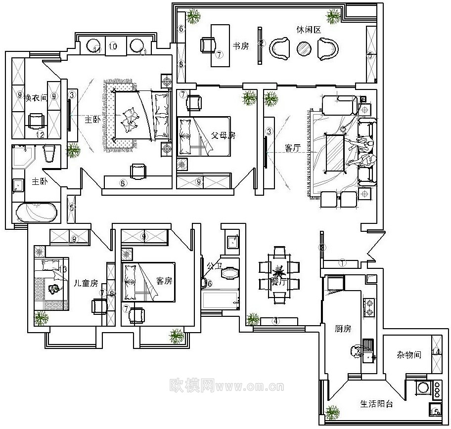 家装CAD(25)下载（渲染图2）
