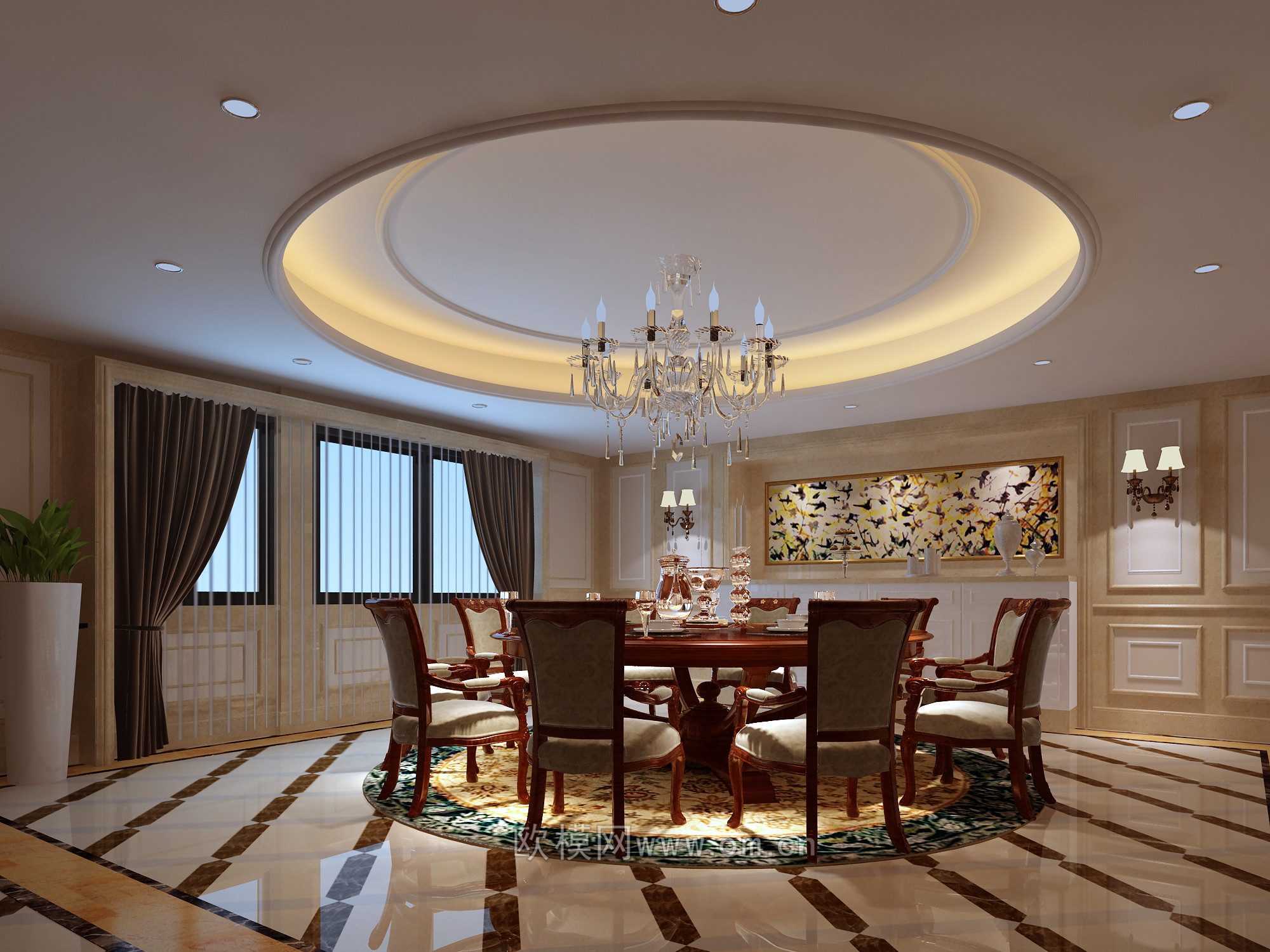 家装CAD(393)下载（渲染图1）