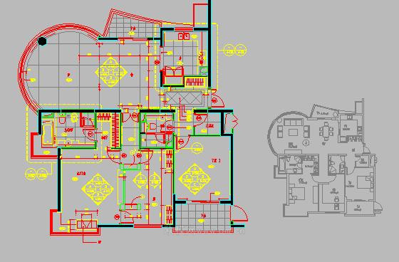 家裝CAD(432)下載(渲染圖2)