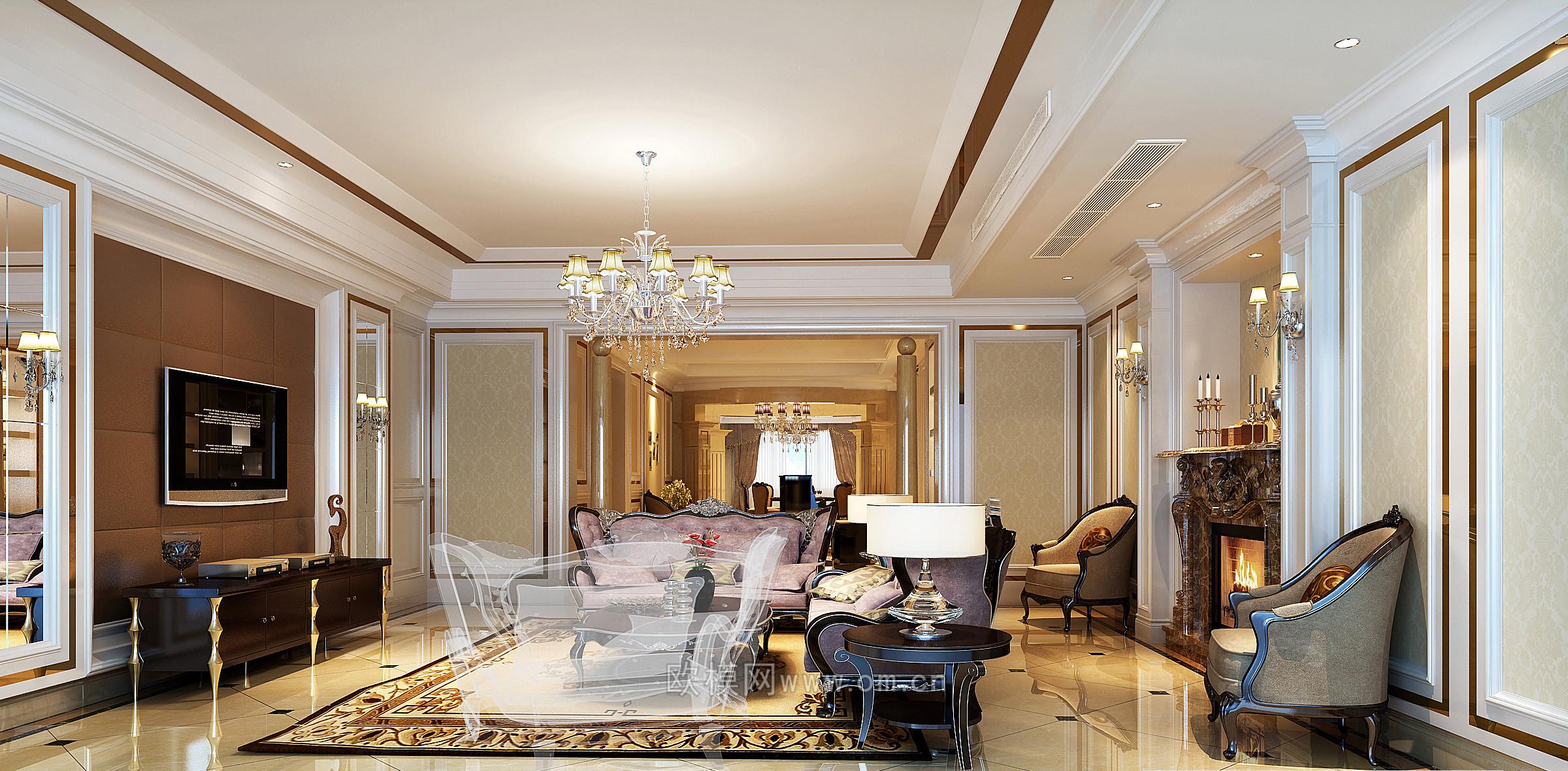 家装CAD(462)下载（渲染图3）