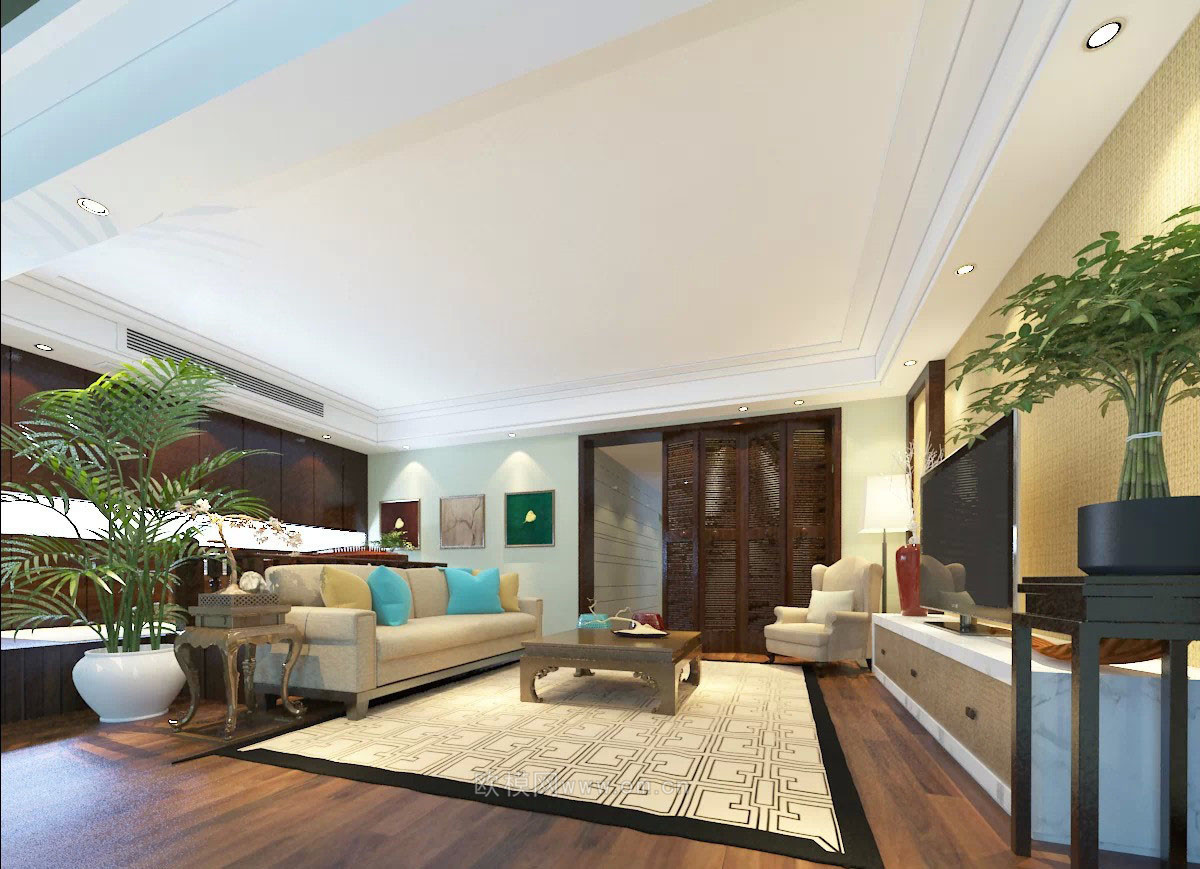 家装CAD(483)下载（渲染图1）