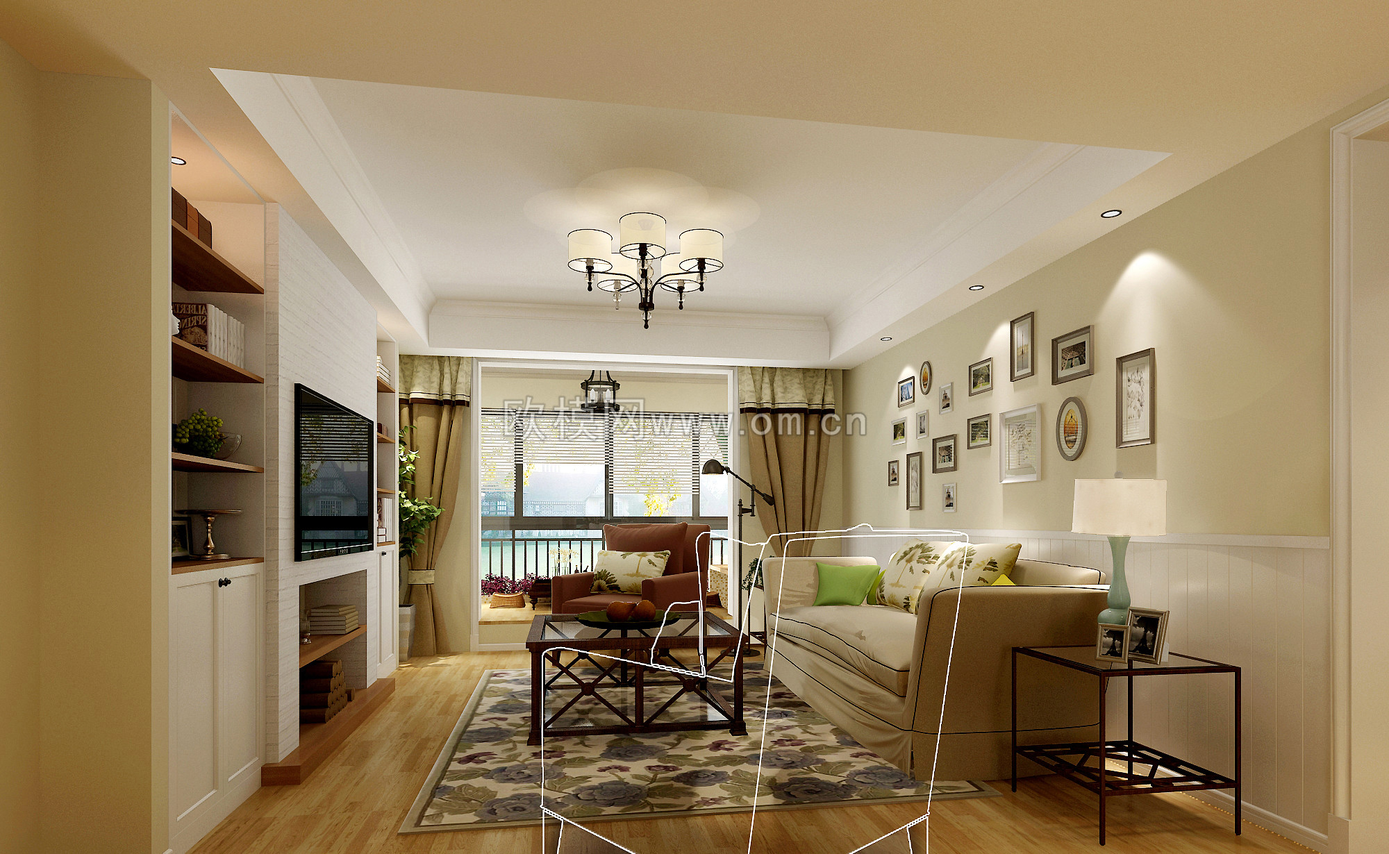 家装CAD(498)下载（渲染图3）