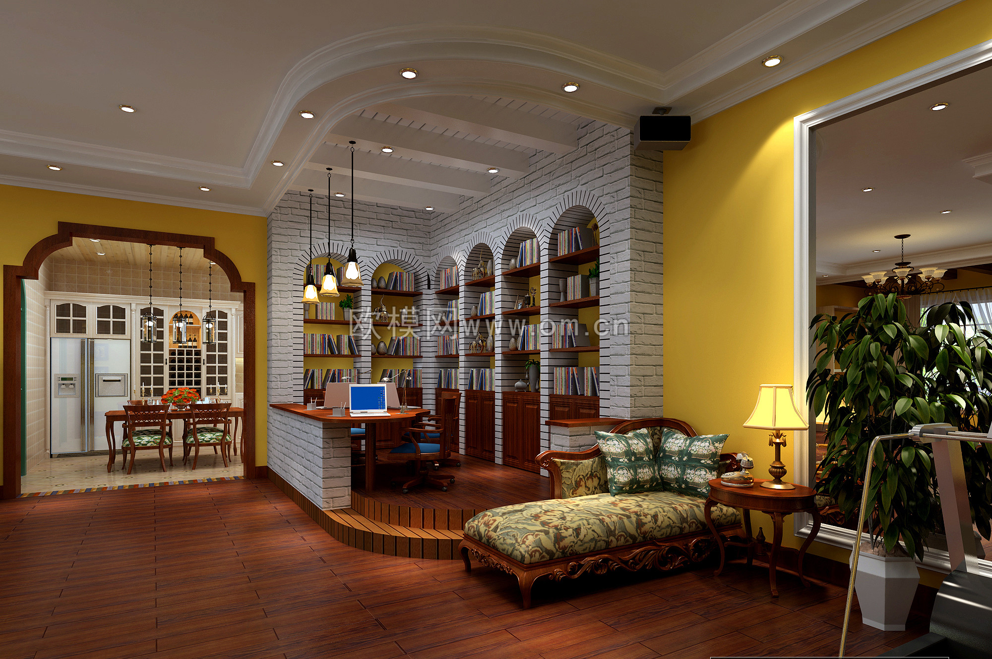 家装CAD(523)下载（渲染图1）