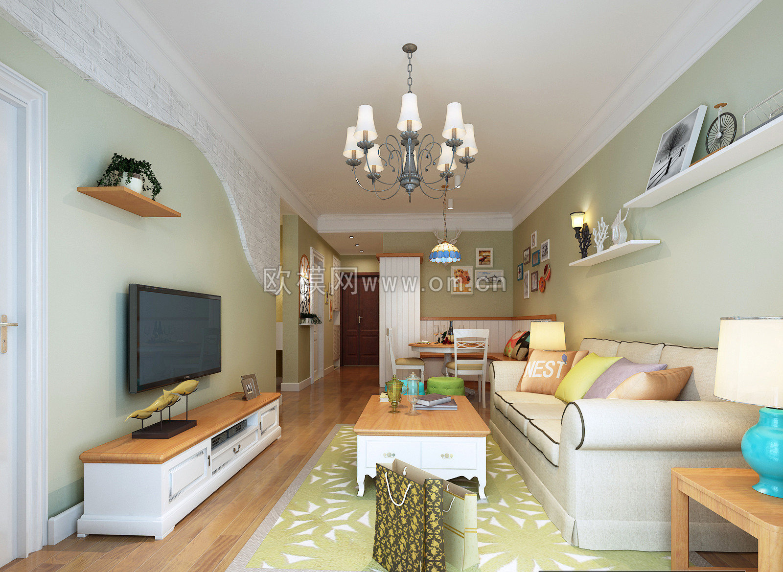 家装CAD(532)下载（渲染图1）