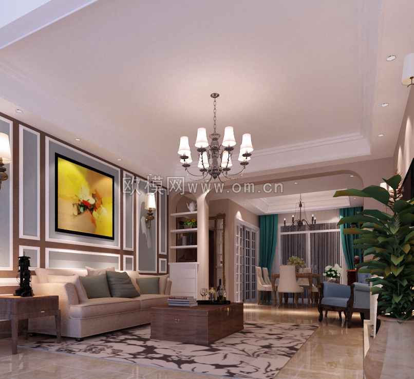 家装CAD(534)下载（渲染图3）