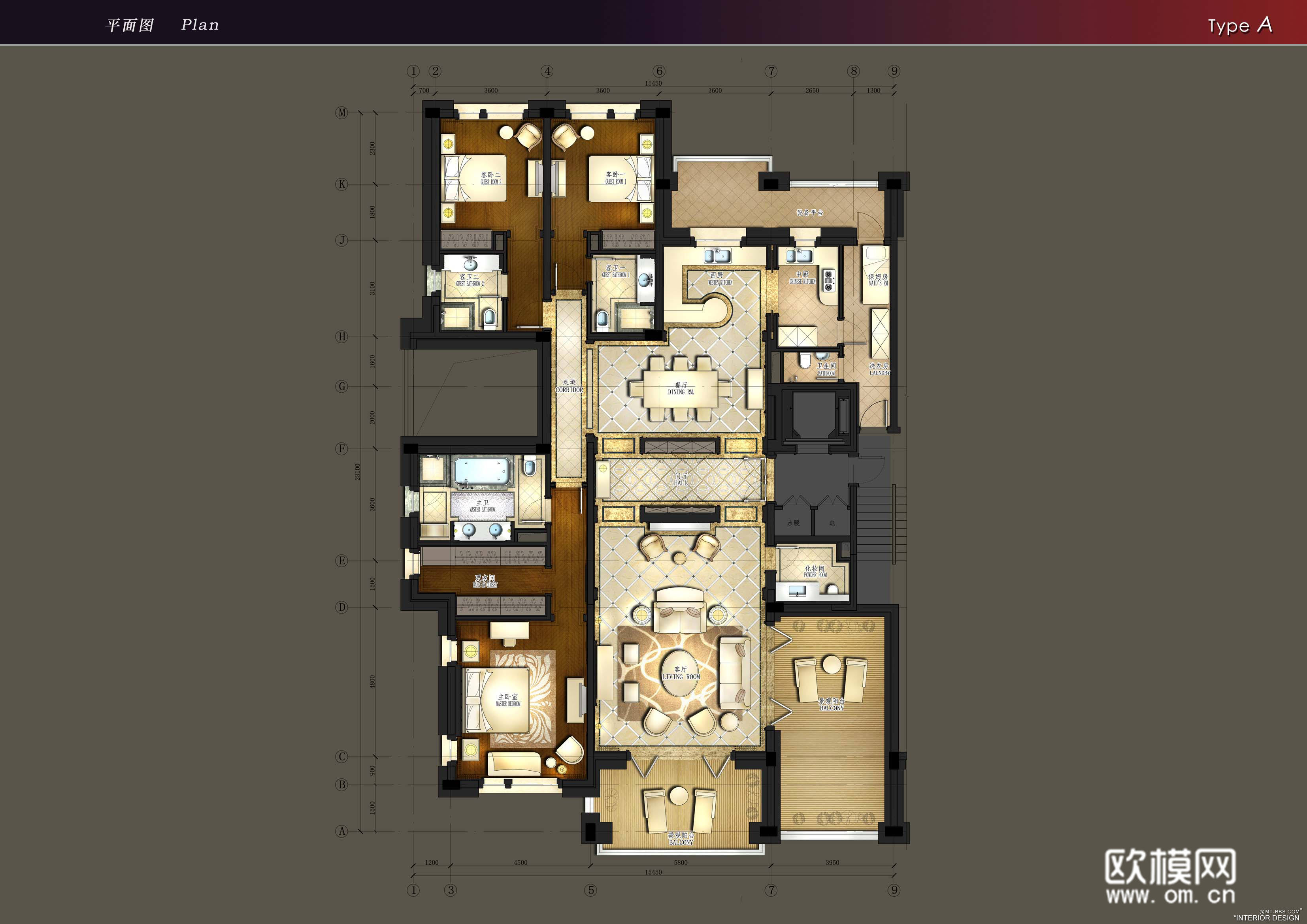 家装CAD(538)下载（渲染图4）