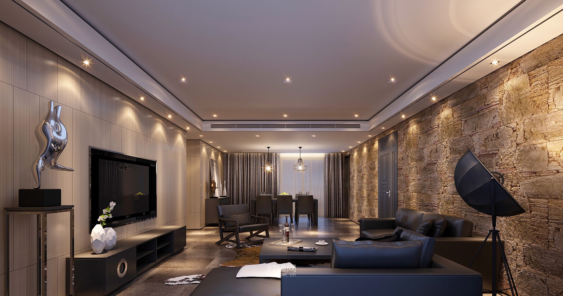 家装CAD(567)下载（渲染图1）