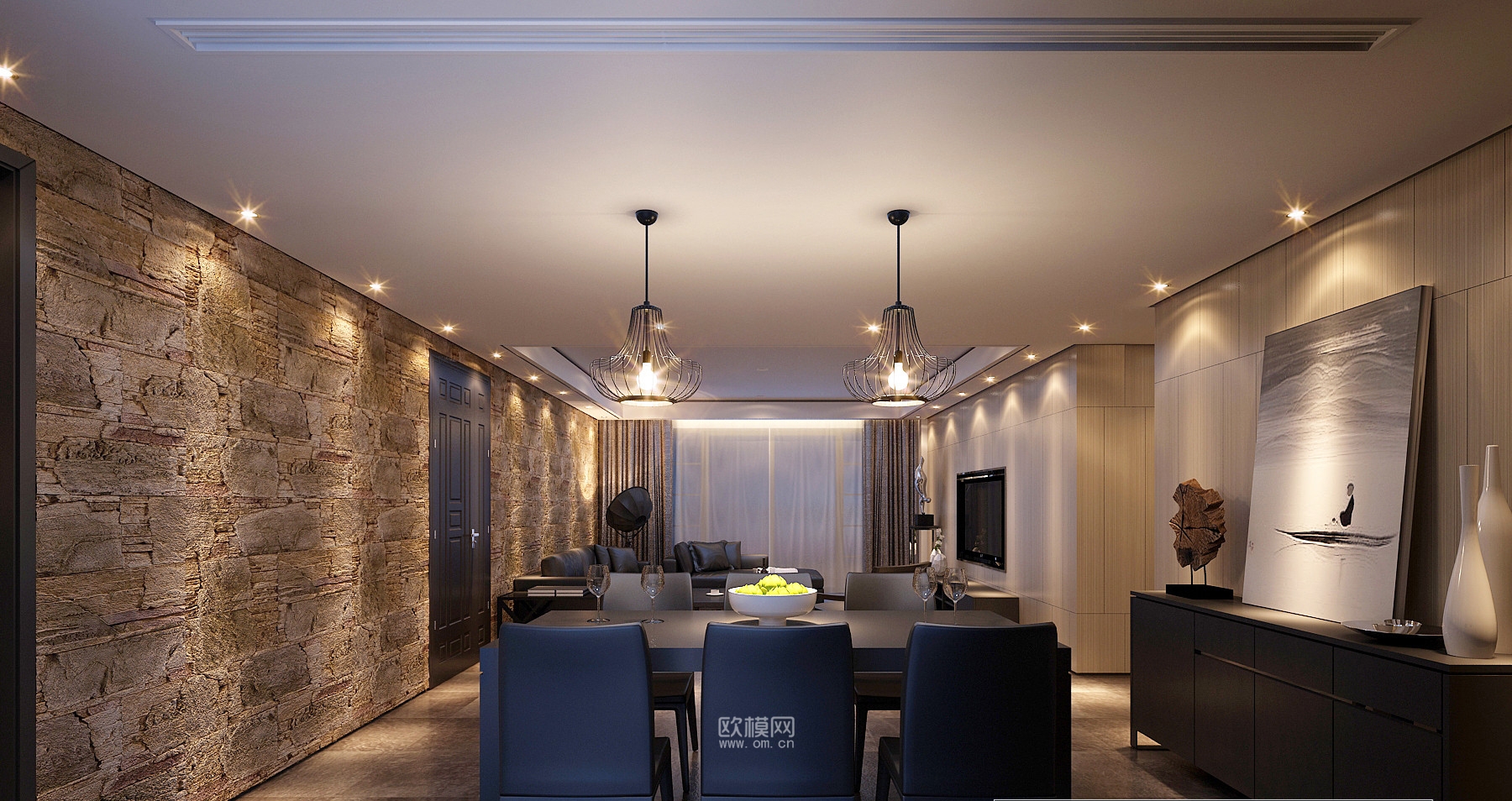 家装CAD(567)下载（渲染图2）