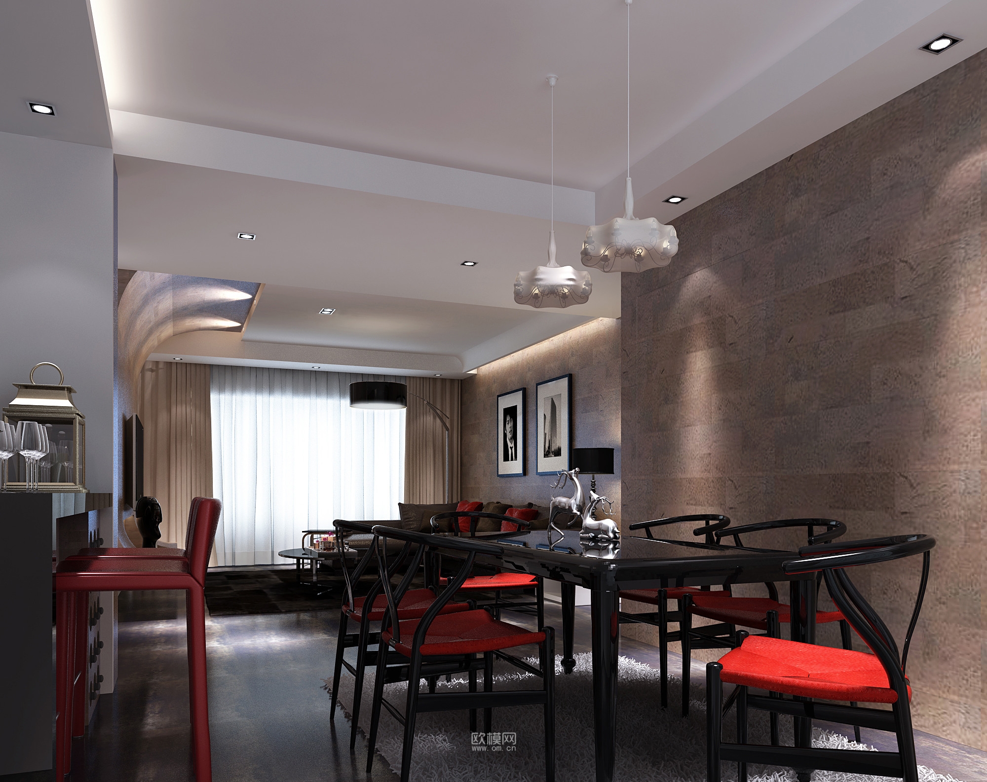 家装CAD(569)下载（渲染图4）