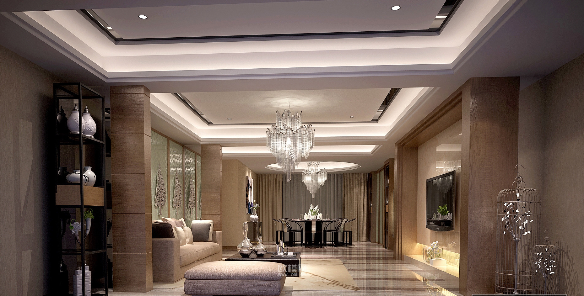 家装CAD(594)下载（渲染图3）