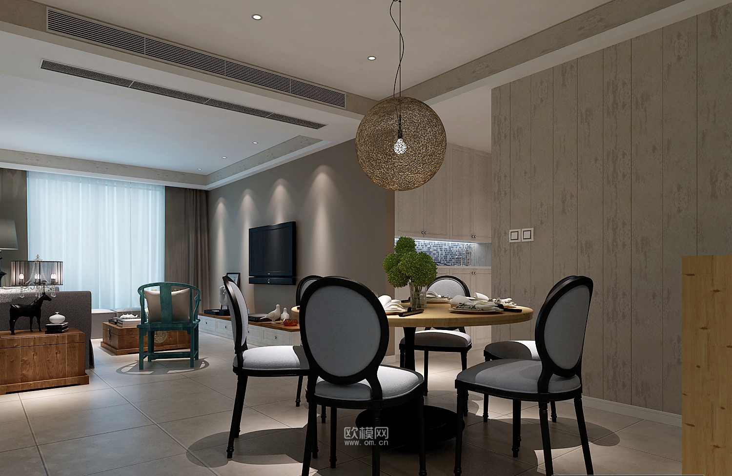 家装CAD(596)下载（渲染图1）