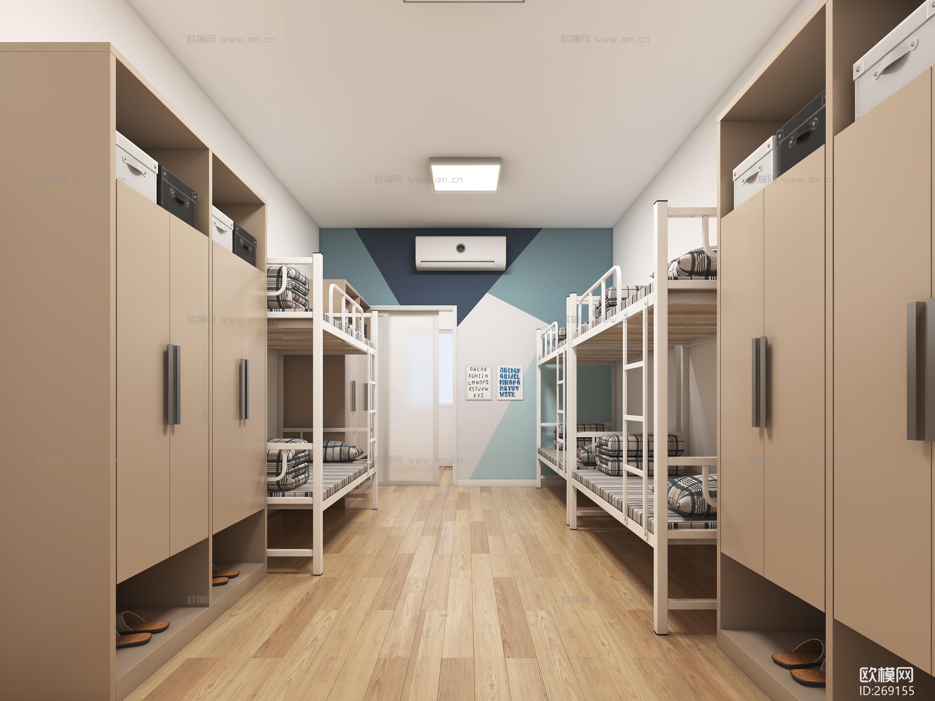 大学寝室居住空间设计（2人，4人，6人寝室）|空间|室内设计|千囚栀愿 - 原创作品 - 站酷 (ZCOOL)