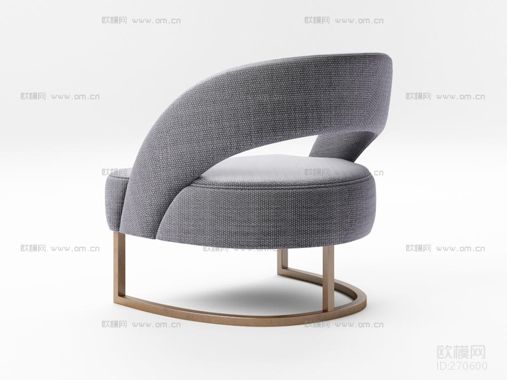 现代休闲椅3D模型