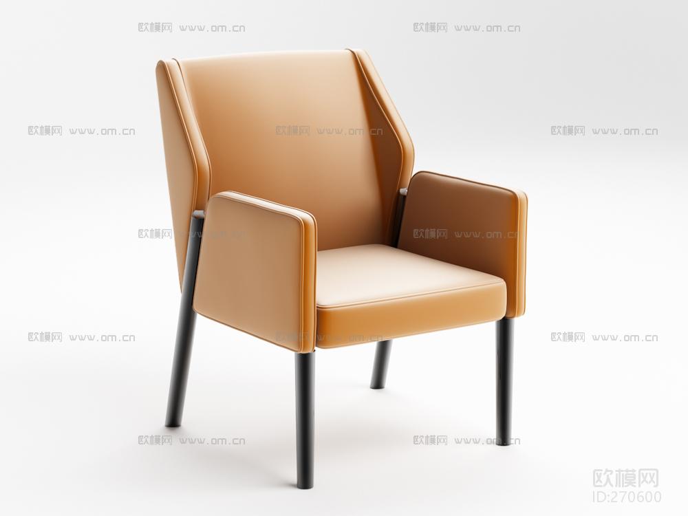 现代休闲椅3D模型