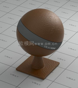  棕色皮革 