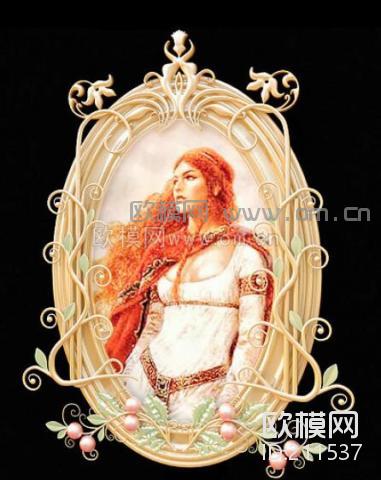 相框挂画3D模型免费下载 (2)