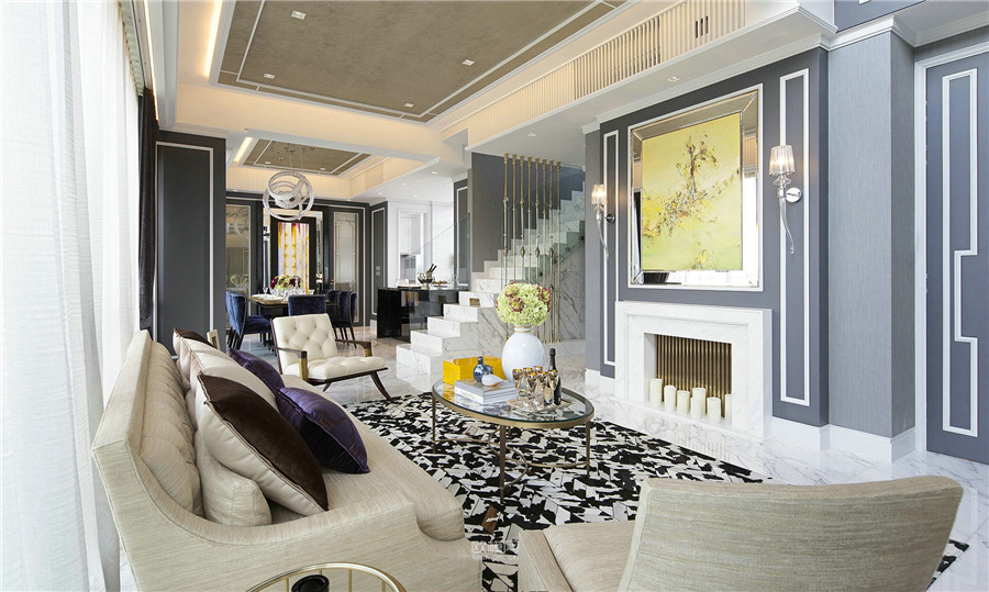 梁志天作品——晓珀·御30 a复式样板房