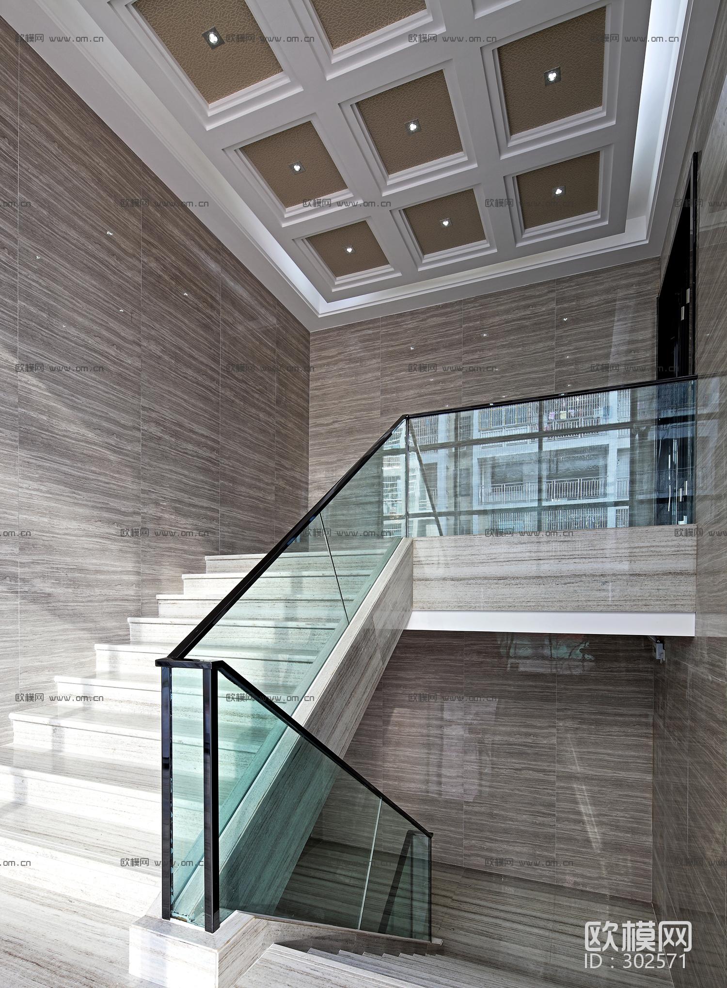 江西南康华瑞地产办公室设计施工图下载（渲染图4）