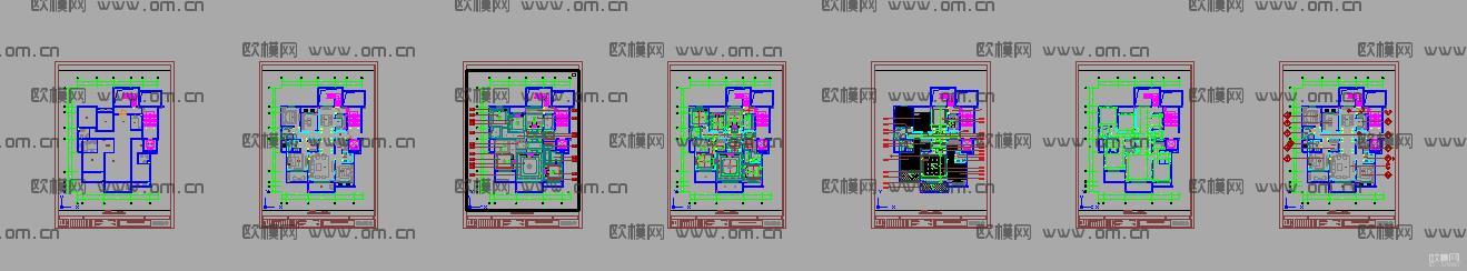 CAD户型图下载（渲染图1）