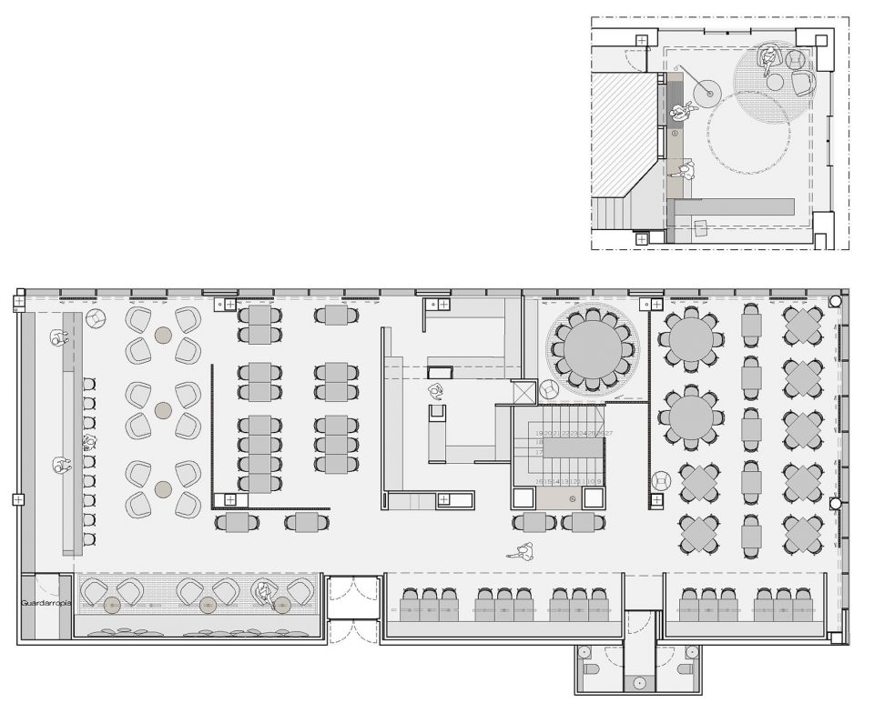 西班牙自由组合用餐厅空间