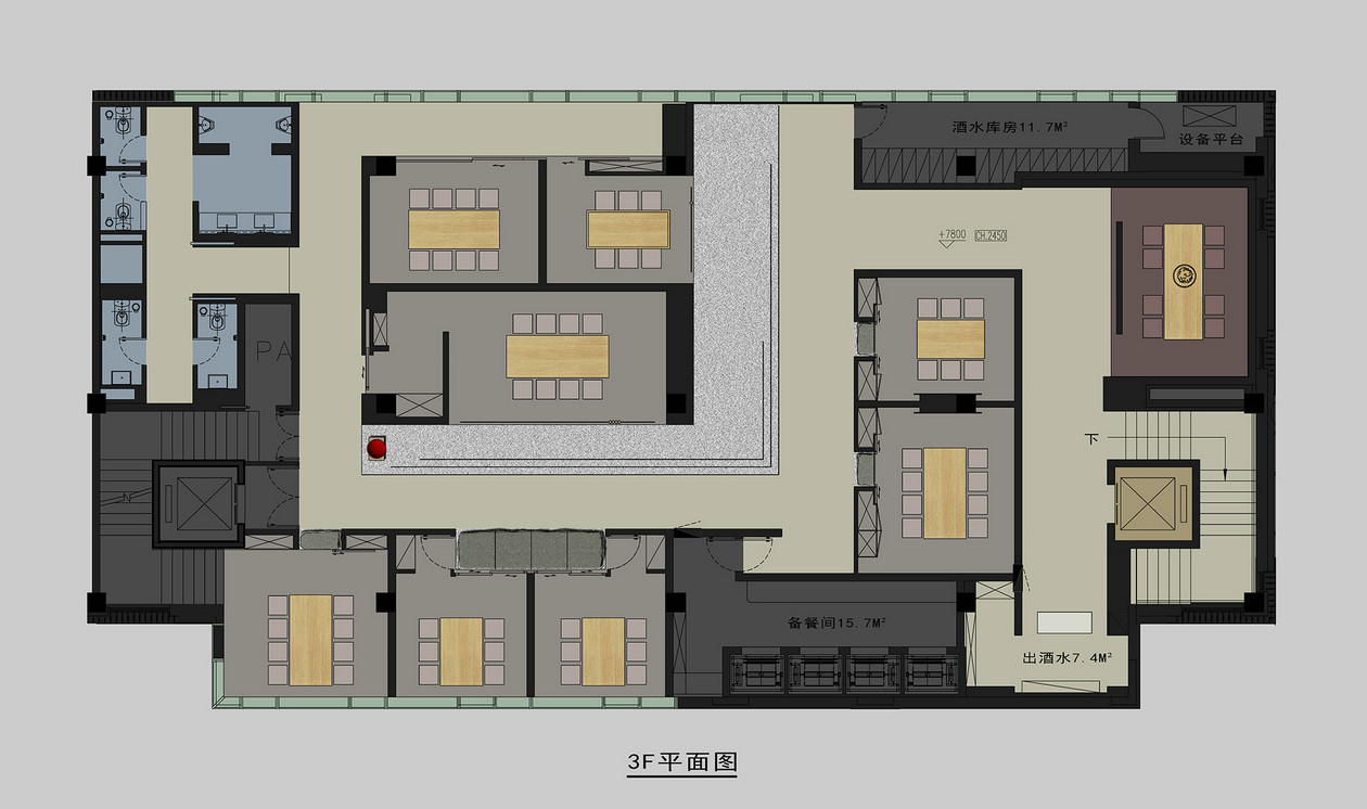 设计圈 案例 餐饮空间 其他 孙天文   上海黑泡泡建筑装饰设计工程