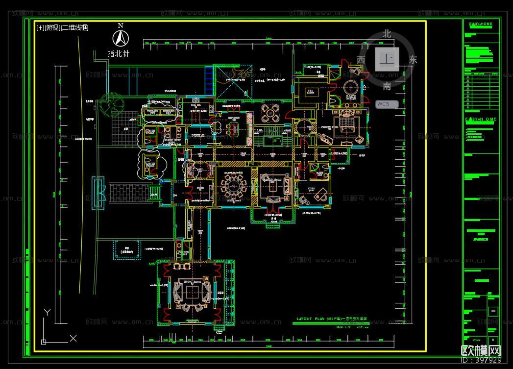戴昆-杭州桃花源中式别墅施工图下载（渲染图1）