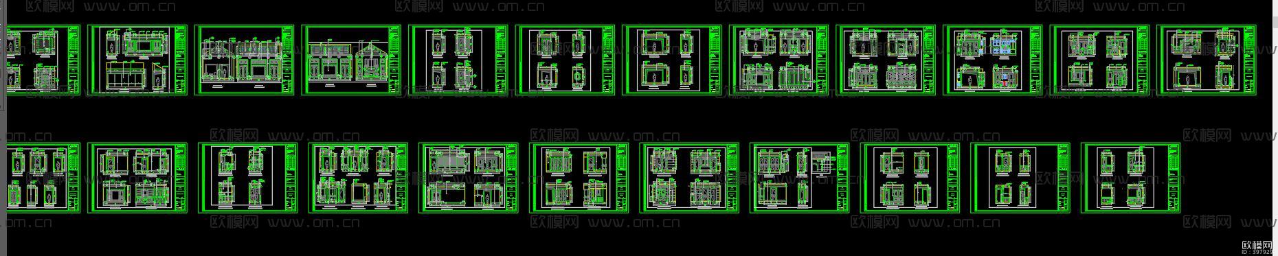 戴昆-杭州桃花源中式别墅施工图下载（渲染图2）