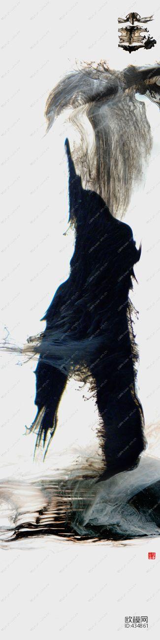 水墨意境装饰画下载（渲染图2）